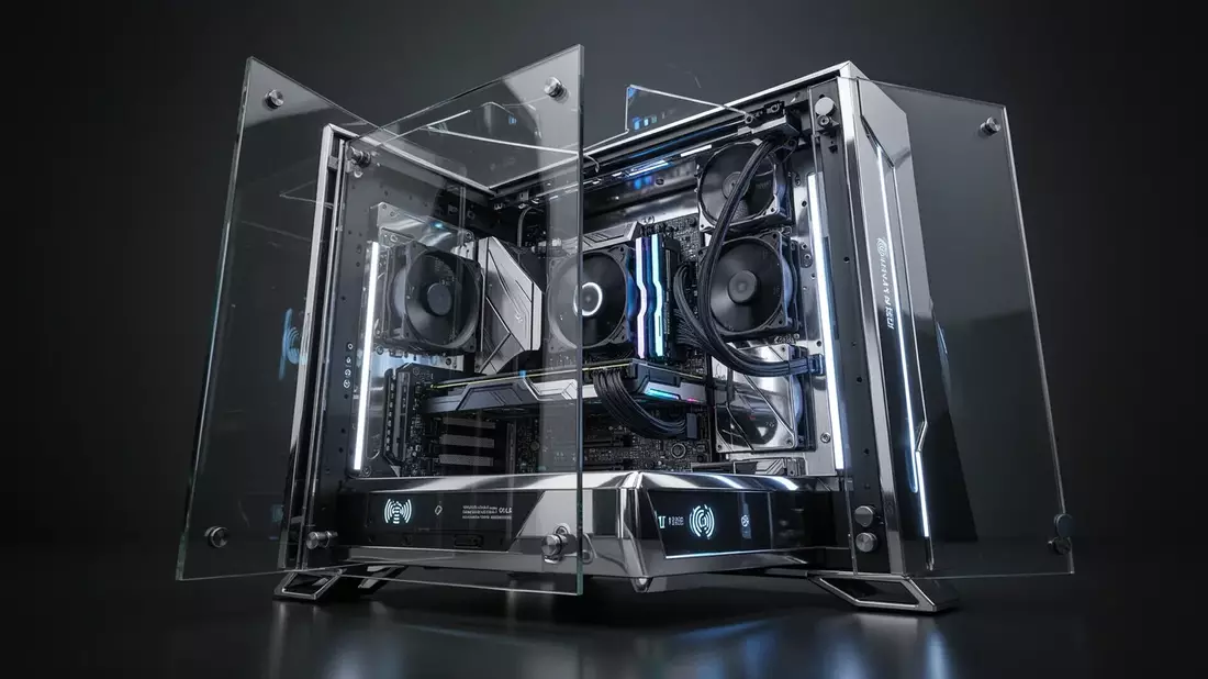 InWin Aeon: Premium-Gehäuse mit RFID und 90-Grad-Öffnung