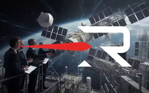 Abstrakte Darstellung der Luft- und Raumfahrtindustrie mit Satelliten, die komplexe Technologie und zukünftige Geschäftsabschlüsse symbolisieren. - Foto: über boerse-global.de