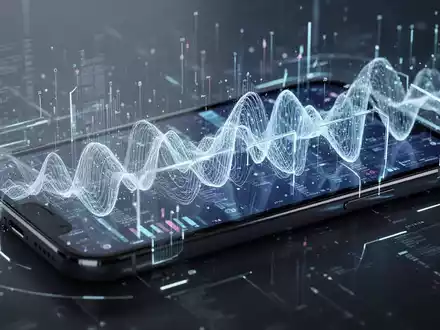 Ein Smartphone-Bildschirm mit schützenden digitalen Wellen, die manipulative Apps symbolisieren. - Foto: über boerse-global.de