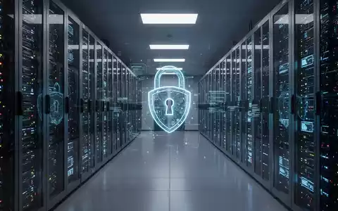 Ein Serverraum mit Reihen von leuchtenden Server-Racks, die IT-Wartung und Datenverarbeitung symbolisieren. - Foto: über boerse-global.de