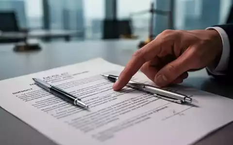 Nahaufnahme eines Vertrags mit einem Stift, der auf einer Klausel liegt, die von einer Hand gezeigt wird. - Foto: über boerse-global.de