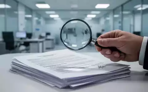 Eine Hand hält eine Lupe über Dokumenten, die Sicherheitsüberprüfungen und lange Bearbeitungszeiten symbolisieren. - Foto: über boerse-global.de