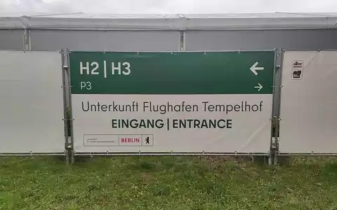 Flüchtlingsunterkunft Tempelhof (Archiv) - Foto: via dts Nachrichtenagentur