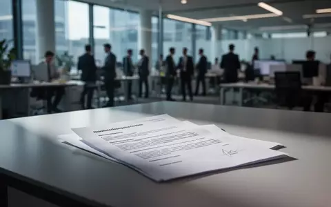 Ein stilisiertes, modernes Bild eines deutschen Finanzdokuments oder Vertrags auf einem eleganten Schreibtisch. - Foto: über boerse-global.de