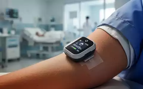 Ein Continuous Glucose Monitor (CGM) am Arm eines Patienten, der die Rolle der Technologie bei der Diabetesbehandlung symbolisiert. - Foto: über boerse-global.de