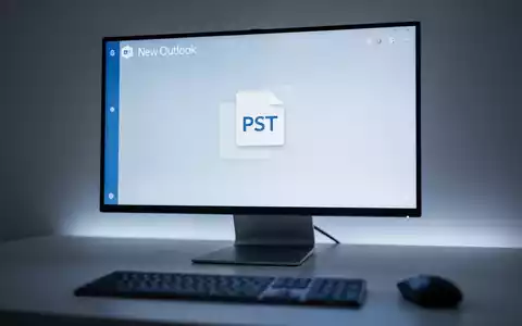 Moderner Computerbildschirm mit New Outlook-Oberfläche, Fokus auf Datenverwaltung und digitale Kommunikation. - Foto: über boerse-global.de