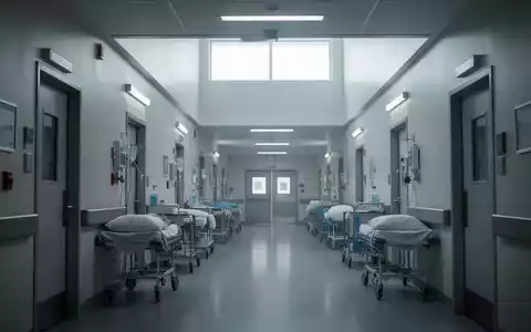 Ein moderner, steriler Korridor einer forensischen Psychiatrie mit weichem Licht, das durch ein hohes Fenster fällt. - Foto: über boerse-global.de