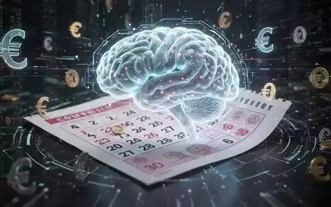 Leuchtende, futuristische KI-Gehirnschnittstelle über einem Lottoschein, umgeben von digitalen Datenströmen und Euro-Symbolen. - Foto: über boerse-global.de