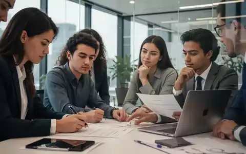 Junge Berufseinsteiger in einem modernen Büro, die Dokumente prüfen und an Laptops arbeiten, symbolisieren neue Arbeitsmarktregelungen. - Foto: über boerse-global.de