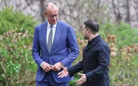 Friedrich Merz und Wolodymyr Selenskyj (Archiv) - Foto: via dts Nachrichtenagentur