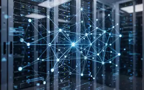 Eine Nahaufnahme einer digitalen Benutzeroberfläche, die Datenflüsse und Sicherheitsbedrohungen in einem Rechenzentrum anzeigt. - Foto: über boerse-global.de