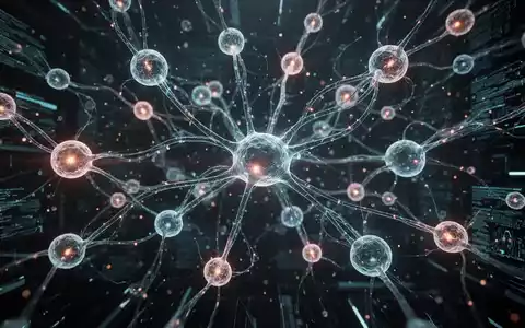 Vernetzte, leuchtende neuronale Netzknoten und Datenströme, die fortschrittliche KI und große Kontextfenster symbolisieren. - Foto: über boerse-global.de