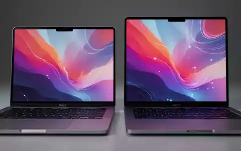 Zwei Laptops, einer schlanker als der andere, mit leuchtenden Bildschirmen, die den Unterschied zwischen Air und Pro symbolisieren. - Foto: über boerse-global.de