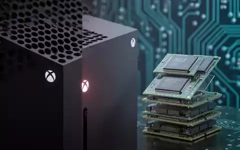 Xbox Series X Konsole neben Computer-Speicherchips und -Modulen, die gestiegene Hardwarekosten für Unterhaltungselektronik darstellen. - Foto: über boerse-global.de