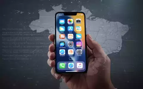 Handy mit App-Icons, überlagert mit digitalen Regulierungstexten und einer dezenten Brasilienkarte. - Foto: über boerse-global.de