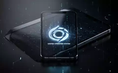 Nahaufnahme eines Smartphone-Bildschirms mit glühendem, abstraktem Unified-OS-Logo, das Software-Konsolidierung symbolisiert. - Foto: über boerse-global.de