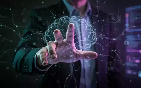 Eine Hand greift nach einer leuchtenden, abstrakten digitalen Schnittstelle mit neuronalen Mustern, die psychologische Manipulation darstellt. - Foto: über boerse-global.de