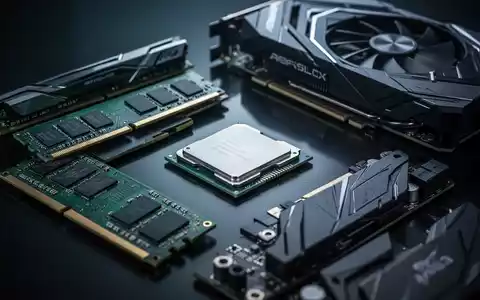 Nahaufnahme von PC-Hardware-Komponenten wie RAM, CPU und GPU, die aktuelle Marktherausforderungen zeigt. - Foto: über boerse-global.de