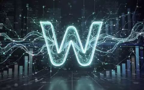 Digitales 'W' für WhatsApp mit verflochtenen Datenströmen und KI-Neuronalnetz-Mustern, die Geschäftskommunikation und Technologie repräsentieren. - Foto: über boerse-global.de