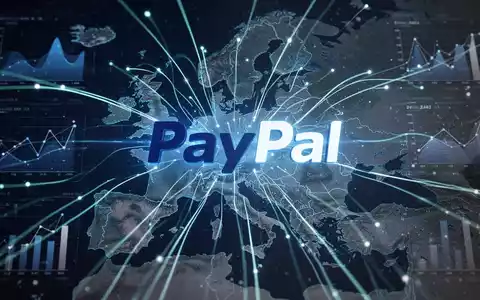 Leuchtendes PayPal-Logo auf Europakarte mit digitalen Linien, Symbol für seine Rolle im europäischen Zahlungsverkehr. - Foto: über boerse-global.de