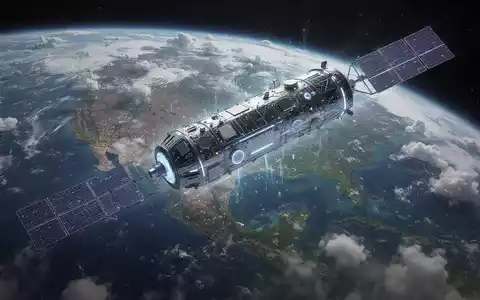 Hochauflösender SAR-Satellit umkreist die Erde und erfasst detaillierte Oberflächenbilder durch Wolken. - Foto: über boerse-global.de