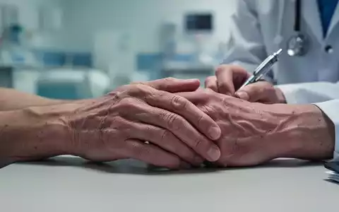 Nahaufnahme der Hände einer Pflegekraft, die Müdigkeit und Stress zeigen, mit unscharfem Hintergrund einer Pflegeeinrichtung. - Foto: über boerse-global.de