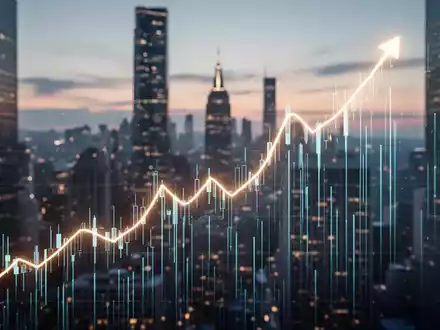 Ein stilisierter, leuchtender digitaler Liniengraph, der den Anstieg des DAX auf ein Allzeithoch symbolisiert. - Foto: über boerse-global.de