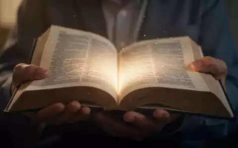 Hände halten ein offenes Buch, dessen Seiten leicht verschwommen sind und von denen ein sanftes Leuchten ausgeht. - Foto: über boerse-global.de