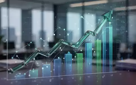 Ein stilisierter, moderner Graph mit Aufwärtstrend vor einem verschwommenen Bürohintergrund, der Kapitalerhöhung symbolisiert. - Foto: über boerse-global.de