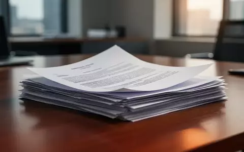 Ein Stapel von Arbeitsverträgen auf einem Schreibtisch, symbolisch für die Lockerung des Kündigungsschutzes. - Foto: über boerse-global.de