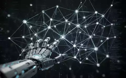 Leuchtendes, abstraktes digitales Netzwerk mit verbundenen Knoten und Linien, das gestört oder zerlegt wirkt, vor dunklem Hintergrund. - Foto: über boerse-global.de