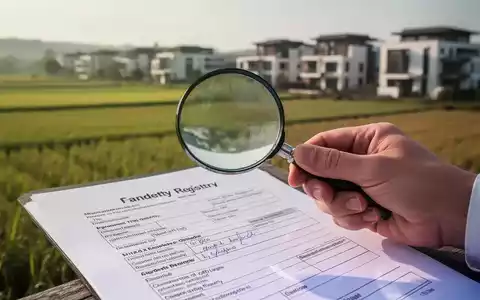 Eine Hand hält eine Lupe über ein Dokument, im Hintergrund unscharf landwirtschaftliche Felder und moderne Gebäude. - Foto: über boerse-global.de