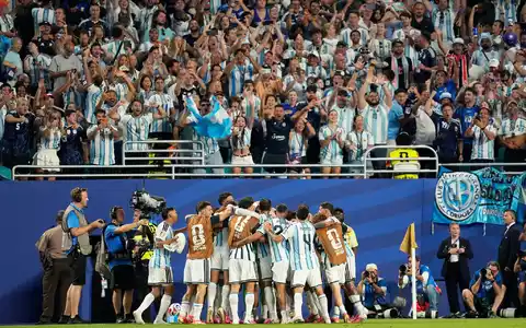 Argentinien jubelt: Gegen Kap Verde reichte es zu einem 3:2 nach Verlängerung. - Foto: George Walker IV/AP/dpa