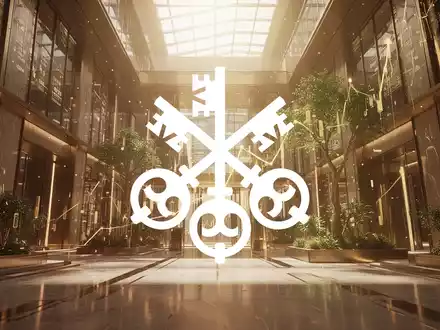 Eine luxuriöse, modern gestaltete Finanzumgebung, beleuchtet von goldenem Licht, symbolisiert Reichtum und Expansion in den USA. - Foto: über boerse-global.de