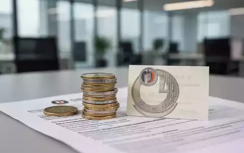 Ein Stapel deutscher Euro-Münzen neben einem offiziellen Dokument, das Steuererhöhungen und gesetzliche Änderungen für Minijobs symbolisiert. - Foto: über boerse-global.de