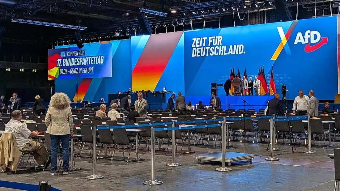 AfD setzt Parteitag fort - keine größeren Proteste