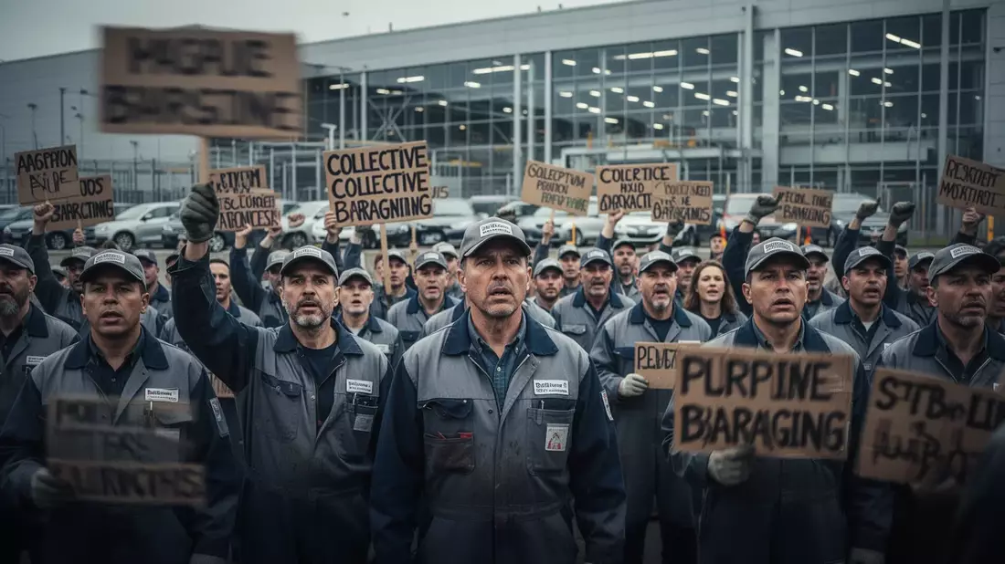 Mercedes-Mitarbeiter protestieren gegen 40-Stunden-Woche ohne Lohnausgleich
