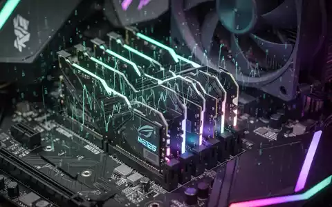 Nahaufnahme der Innenkomponenten eines Gaming-PCs, einschließlich RAM und CPU-Kühler, mit subtiler digitaler Verzerrung. - Foto: über boerse-global.de