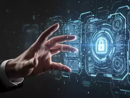 Eine digitale Hand greift nach einer verblassenden holografischen Benutzeroberfläche, die das Verschwinden einer Funktion darstellt. - Foto: über boerse-global.de