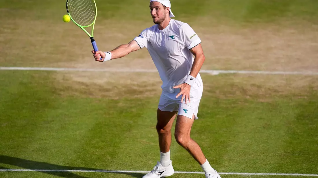 Jan-Lennard Struff spielte sein erstes Wimbledon-Achtelfinale. - Bild: Andrew Matthews/PA Wire/dpa