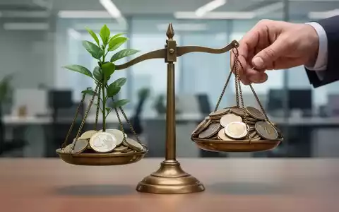 Eine Hand legt eine kleine grüne Pflanze auf eine Waage, deren andere Seite mit Euromünzen beschwert ist. - Foto: über boerse-global.de