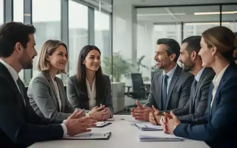 Geschäftsleute in einem modernen Büro, die in einer ruhigen, unterstützenden Diskussion Emotionen am Arbeitsplatz thematisieren. - Foto: über boerse-global.de