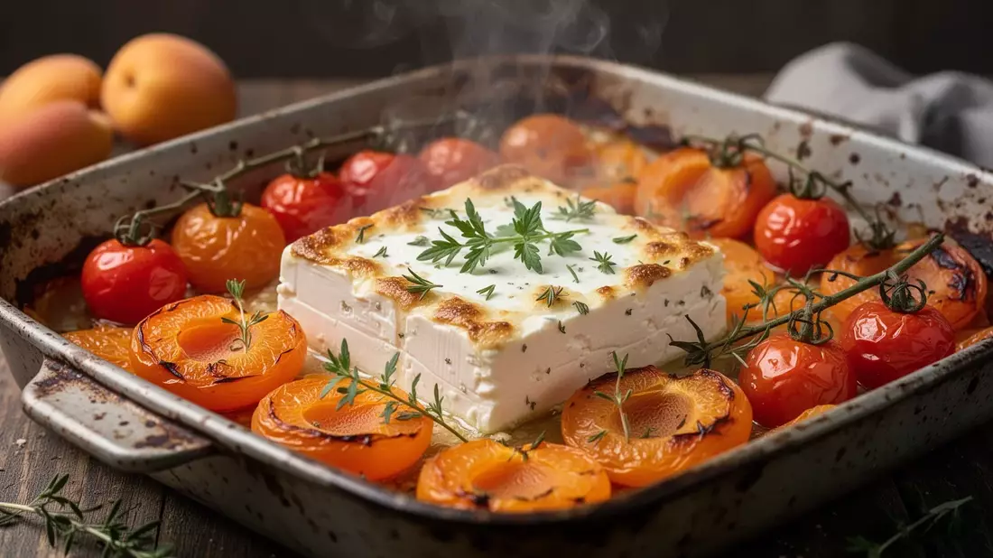 Ofenfeta mit Aprikosen: Zellschutz durch Lycopin und Vitamin A