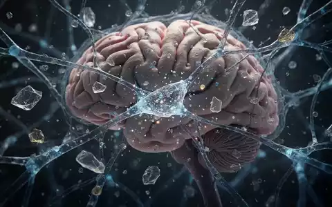 Mikroplastikpartikel sind in neurale Netzwerke und Gehirnstrukturen eingebettet und symbolisieren die potenzielle Bedrohung für die menschliche Gesundheit. - Foto: über boerse-global.de