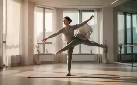 Eine Person führt sanfte Gymnastikübungen in einem hellen, modernen Studio durch, das Ruhe und Wohlbefinden ausstrahlt. - Foto: über boerse-global.de