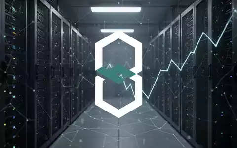 Abstrakte, atmosphärische Darstellung des Kryptowährungs-Mining-Sektors unter Druck, mit kühlen Farbtönen und digitalen Mustern. - Foto: über boerse-global.de