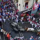 Über die Sanfermines schrieb unter anderem der US-Schriftsteller Ernest Hemingway in seinem Roman «Fiesta». (Archivbild) - Bild: Miguel Oses/AP/dpa