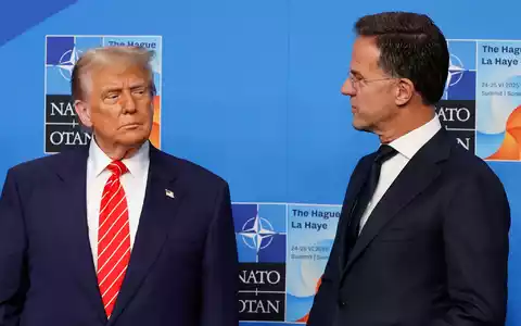 Beim Gipfel in Den Haag 2025 gelang es Nato-Generalsekretär Mark Rutte, den US-Präsidenten bei Laune zu halten. Klappt das auch in diesem Jahr? (Archivbild) - Foto: Geert Vanden Wijngaert/AP/dpa