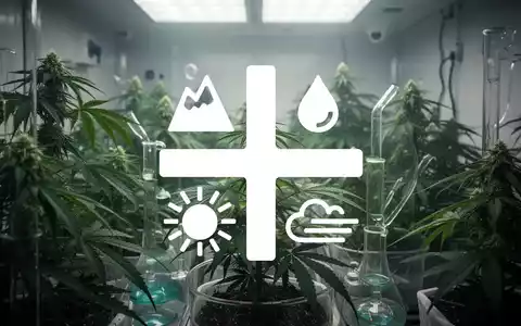 Abstrakte, atmosphärische Szene, die die Cannabisindustrie darstellt, mit Fokus auf medizinisches Wachstum und Marktwert. - Foto: über boerse-global.de