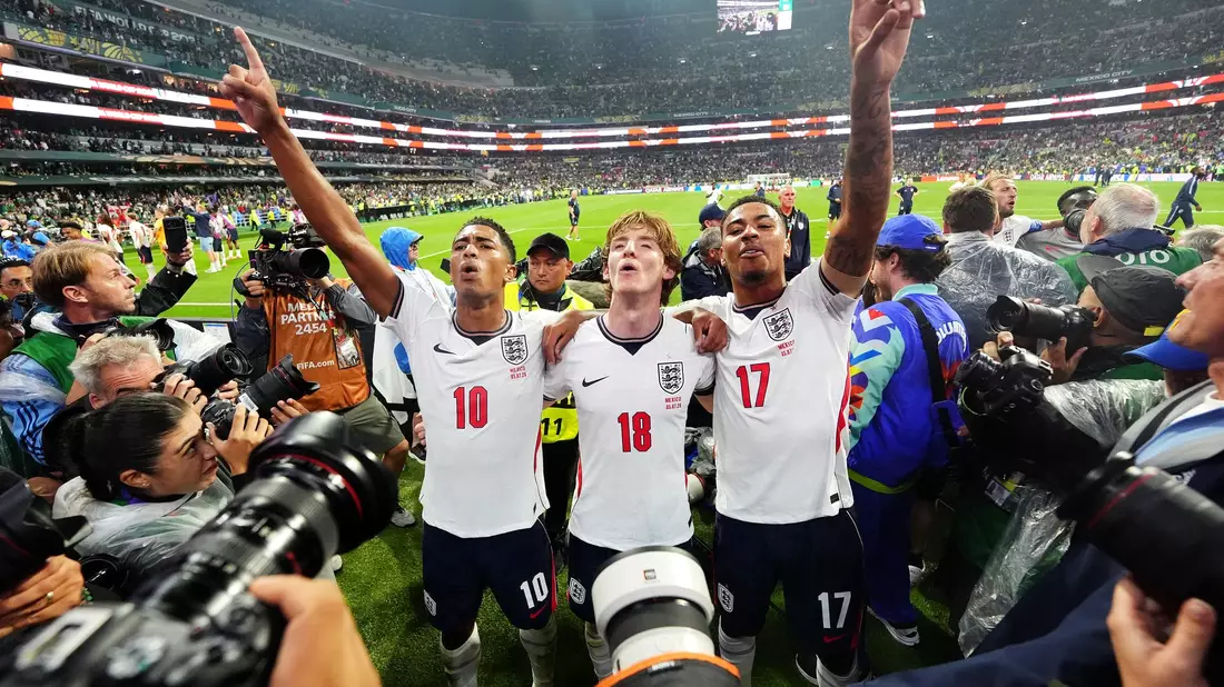 Der Jubel der Engländer war riesig nach diesem irren Spiel.  - Bild: Nick Potts/PA Wire/dpa